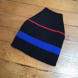 Wool Ski Hat Windproof Lined EUC Winter Beanie Snow